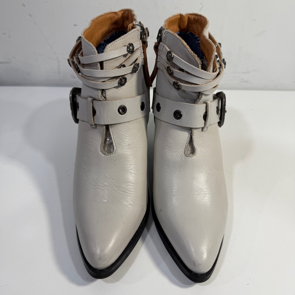 Dingo Born To Run Pointed Toe Zippered Cowboy Booties Womens Size 7.5 B - Picture 2 of 14